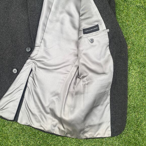 Men's Grey Cashmere Blazer Jacket 38S - Picture 4 of 6